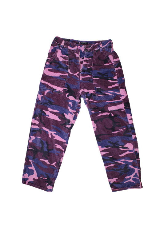 TopShop Camo Corduroy Mom Pants